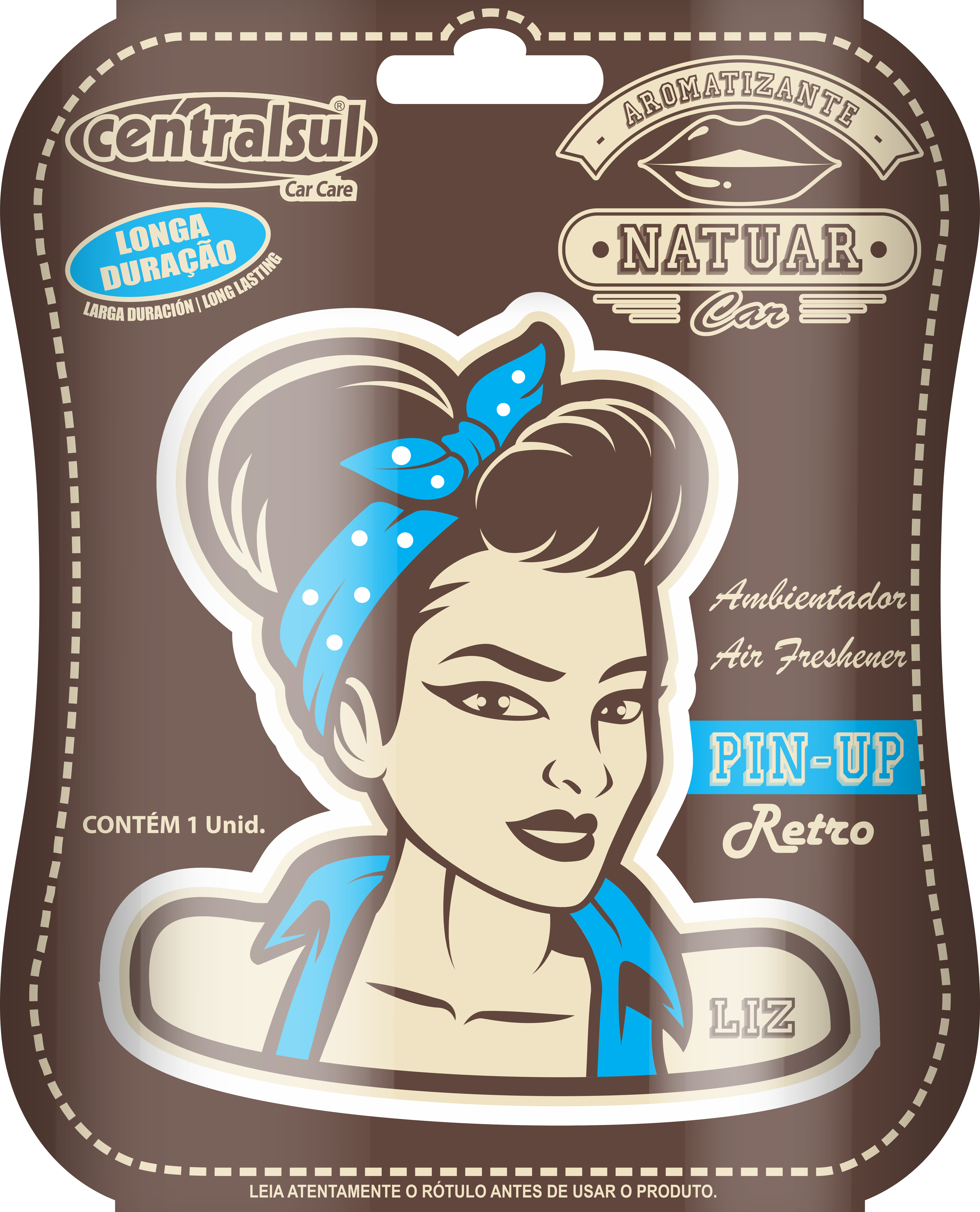 Aromatizante Miniatura Liz Pin Up Retro Centralsul Química