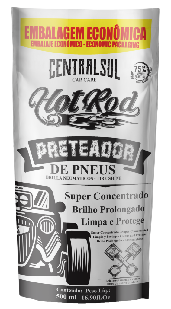 Preteador de Pneus Hot Rod 500ml Centralsul Química