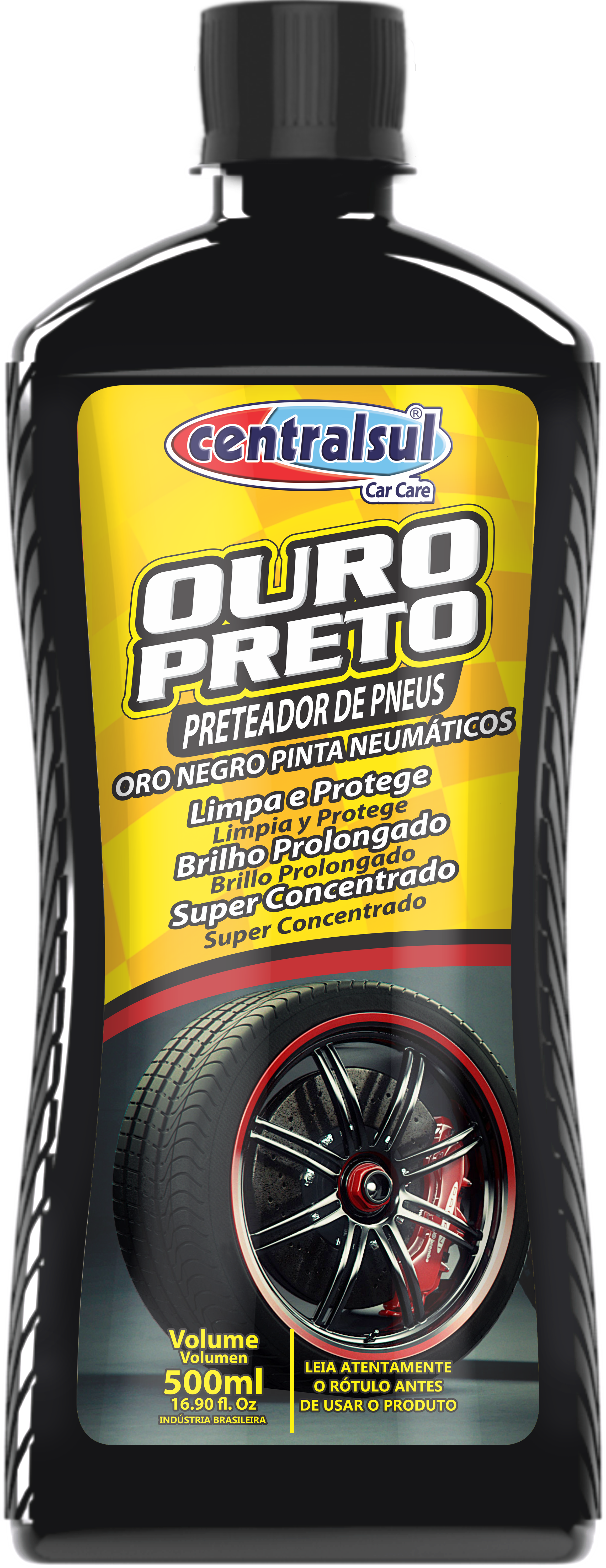 Preteador de Pneus Ouro Preto 500ml Centralsul Química